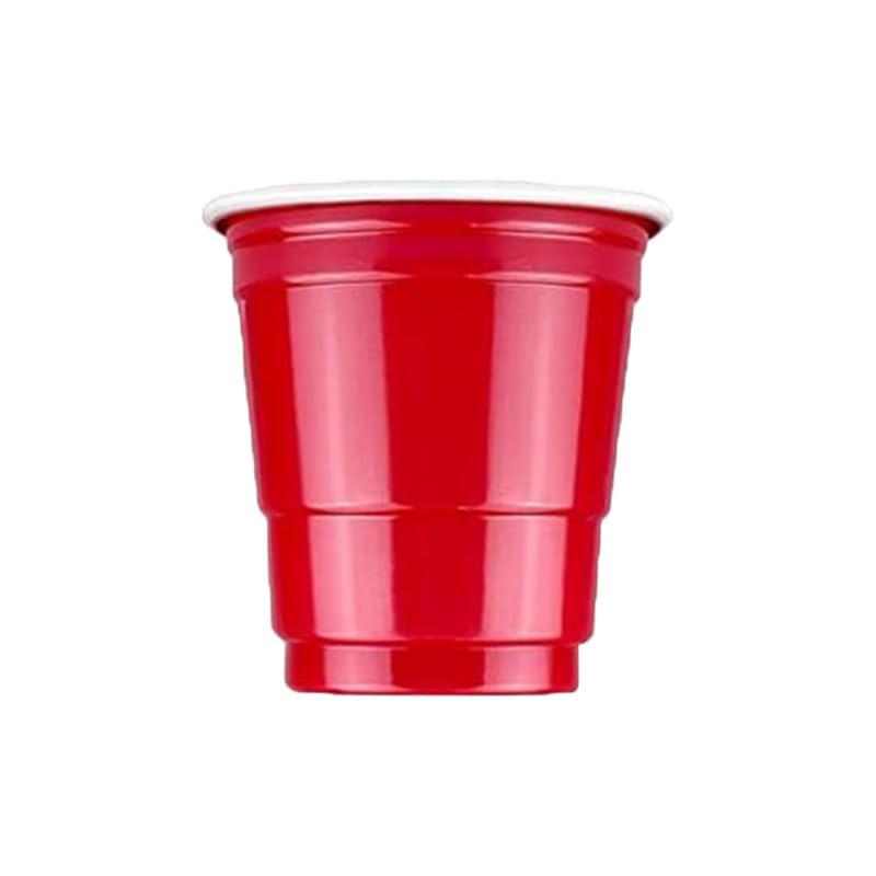 Selibration Reusable 2 oz Cups, 59 ml Red Cup Plastic Shot Glasses | Durable BPA Free Dishwasher Safe Cups for Party - Set of 25 Pcs - Image 5