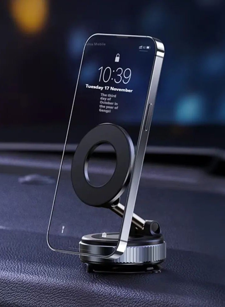 K007 Electric Vacuum Magnetic Suction Phone Holder, Universal Compatibility, Phone Mount for iPhone 16/15/14/13/12, Car/Mirror/Shower - Image 2