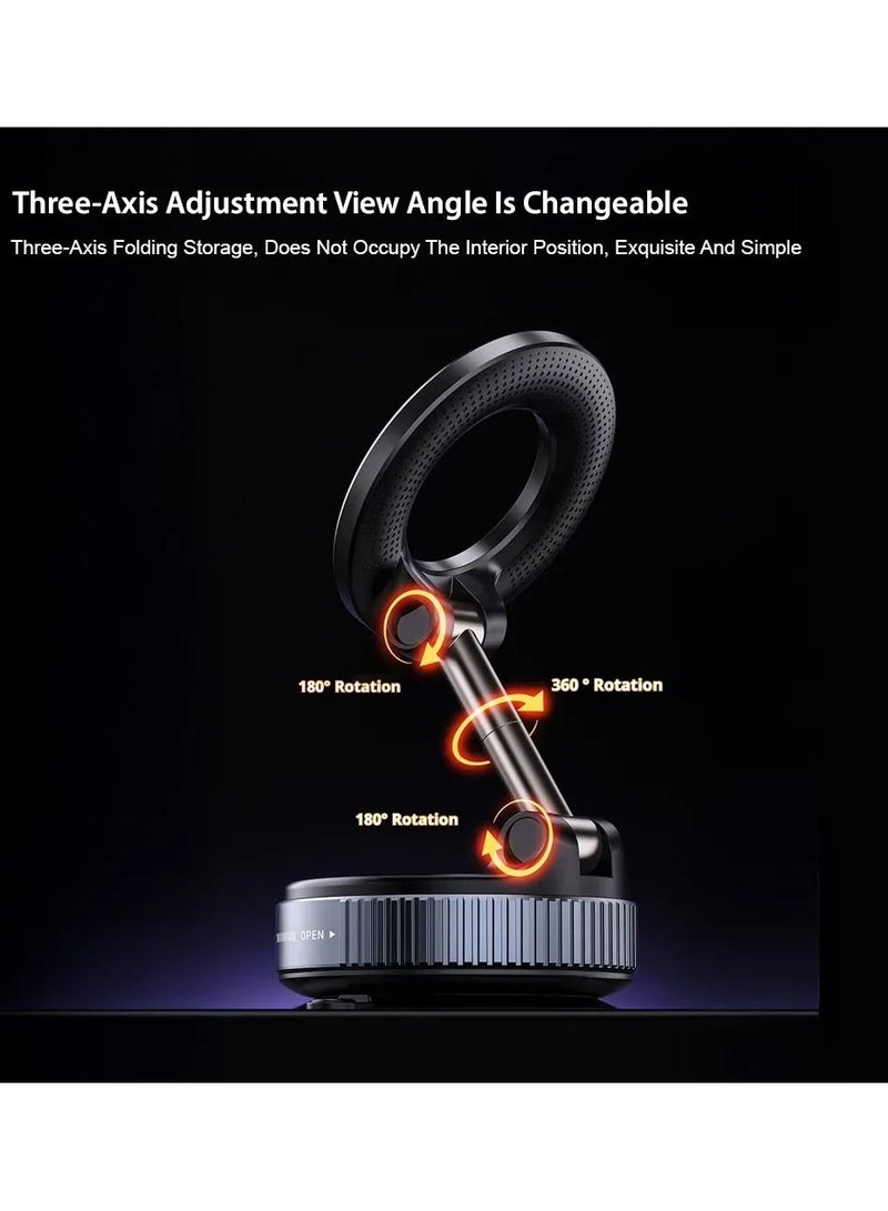 K007 Electric Vacuum Magnetic Suction Phone Holder, Universal Compatibility, Phone Mount for iPhone 16/15/14/13/12, Car/Mirror/Shower - Image 4