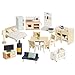 Le Toy Van  Wooden Dolls House Full Starter Furniture  Accessories Play Set for Dolls Houses  Girls or Boys Dolls House Furniture Sets  Suitable for Ages 3 - Image 2