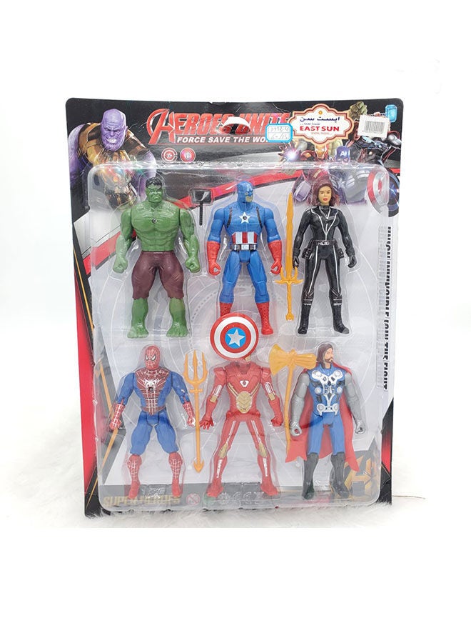 AVENGERS Unite 6 PCS 35 CM Set