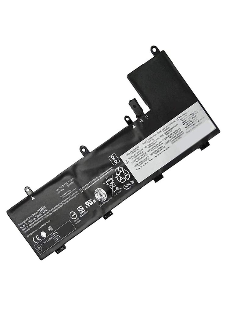 Terabyte 00HW043 00HW044 Battery for Lenovo ThinkPad Yoga 11E 3rd Gen 11E 20G8-S03400 20GA Series SB10J78991 SB10J78992 00HW042 SB10J7899 11.25V 42Wh/3735mAh - Image 1