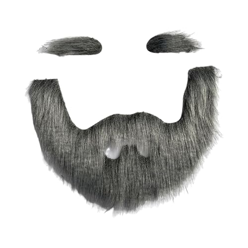 Indusoire 3 Pcs Fake Beard, Fake Beard for Acting, Duplicate Moustache and Beard Set, Fake Moustache for Role Play, Cosplay, Parties, Stage Performance - Image 4