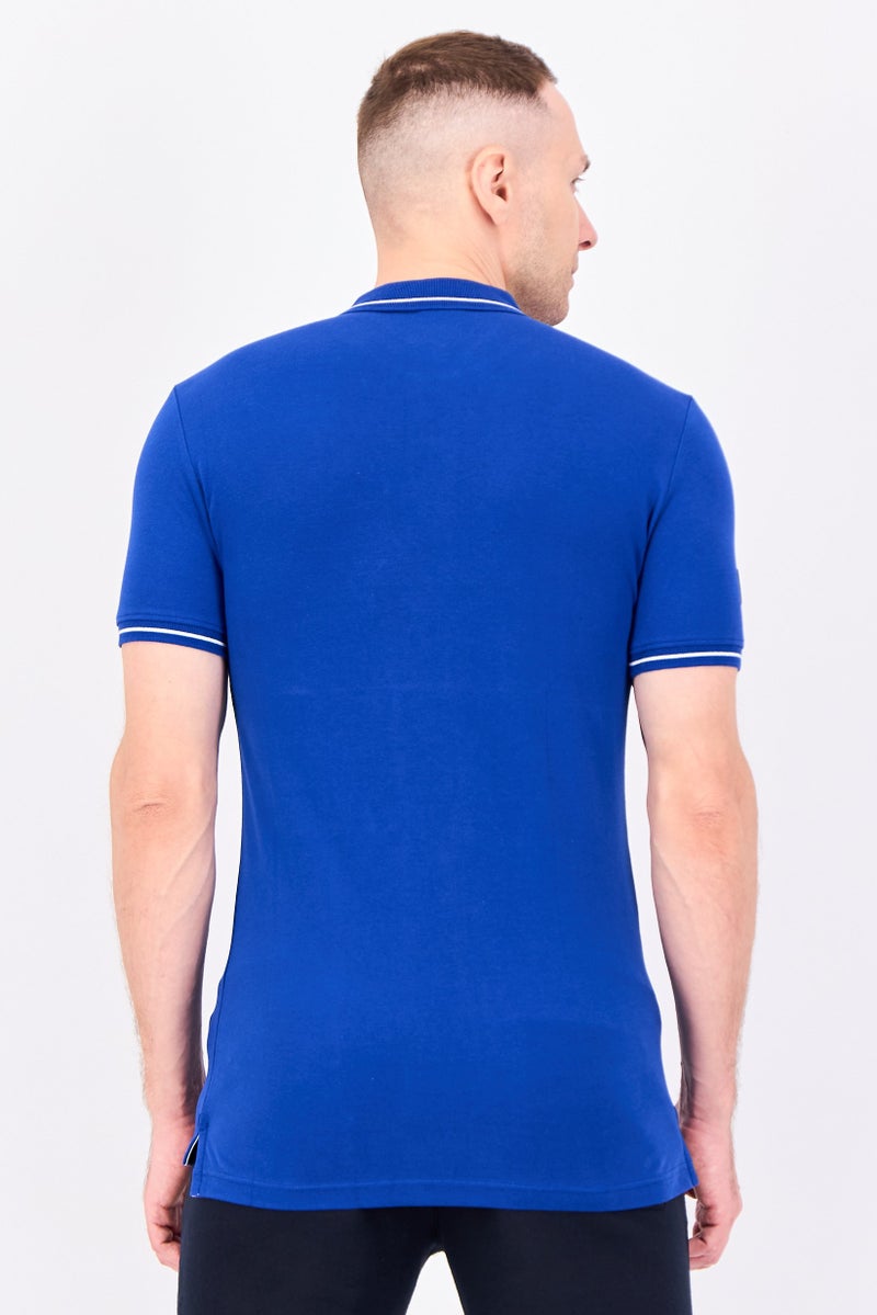 PUMA Men Slim Fit Short Sleeve Outdoor Polo Shirt, Royal Blue - Image 2