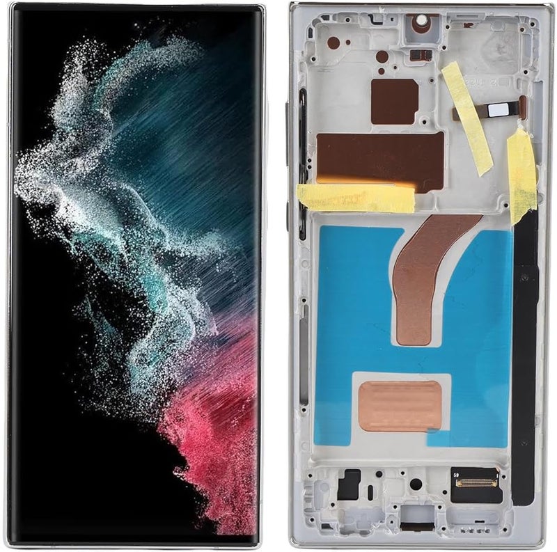 سامسونج جالكسي إس 23 الترا 5G 6.8 بوصة شاشة لمس تجميع الديجيتيزر فضي مع أدوات الإصلاح - Image 3