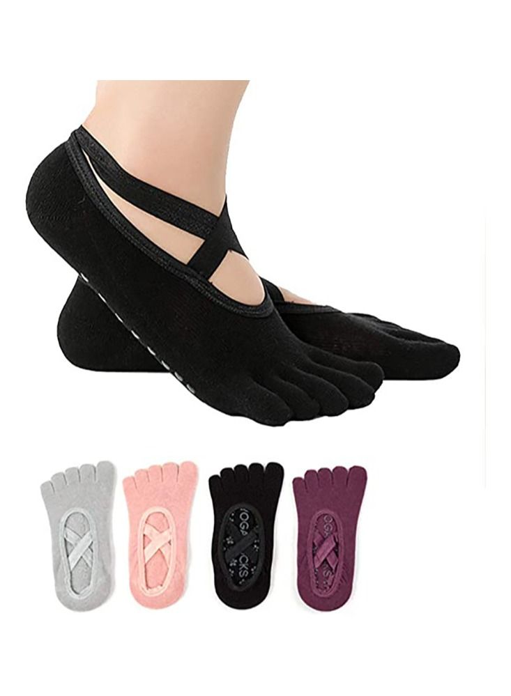 Nariele Yoga Toe Socks Dress Cici With Toes - Image 2