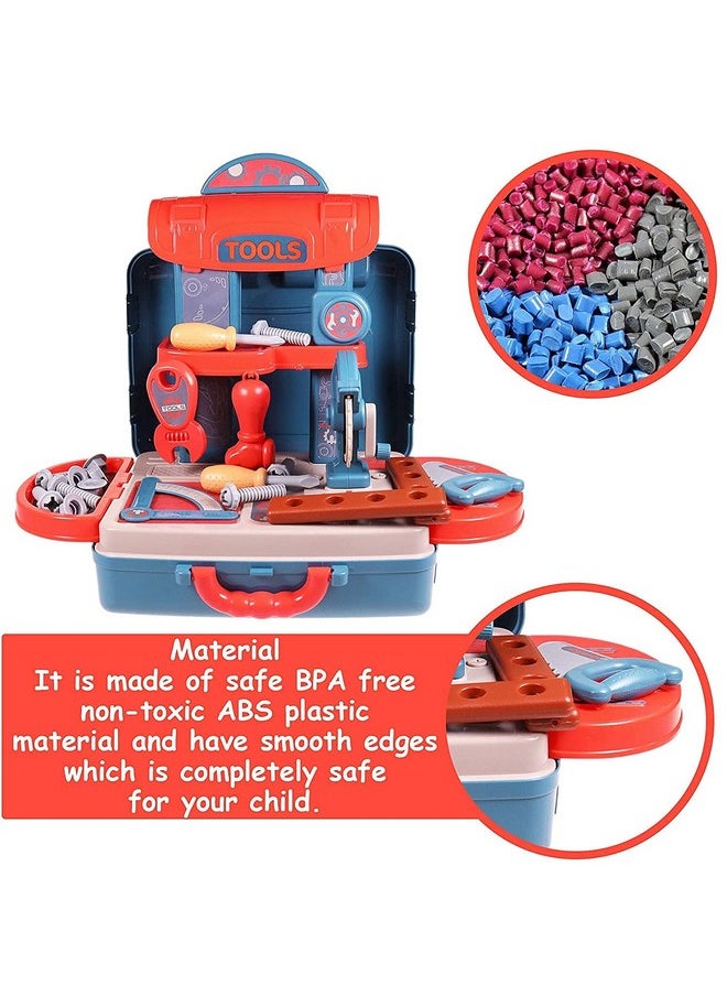 Bluebell Plastic Construction Tools Kit Toys for Kids Set of 19 Pieces Portable Tool with Accessories Briefcase Boys Girls Engineer Toolbox Kit, Workshop Toll Box, Best Gift Toddlers Baby Children - pzsku/Z47CC0908543C2C74777CZ/45/_/1736426824/be284a14-7638-4698-bb69-fce0bcaed123