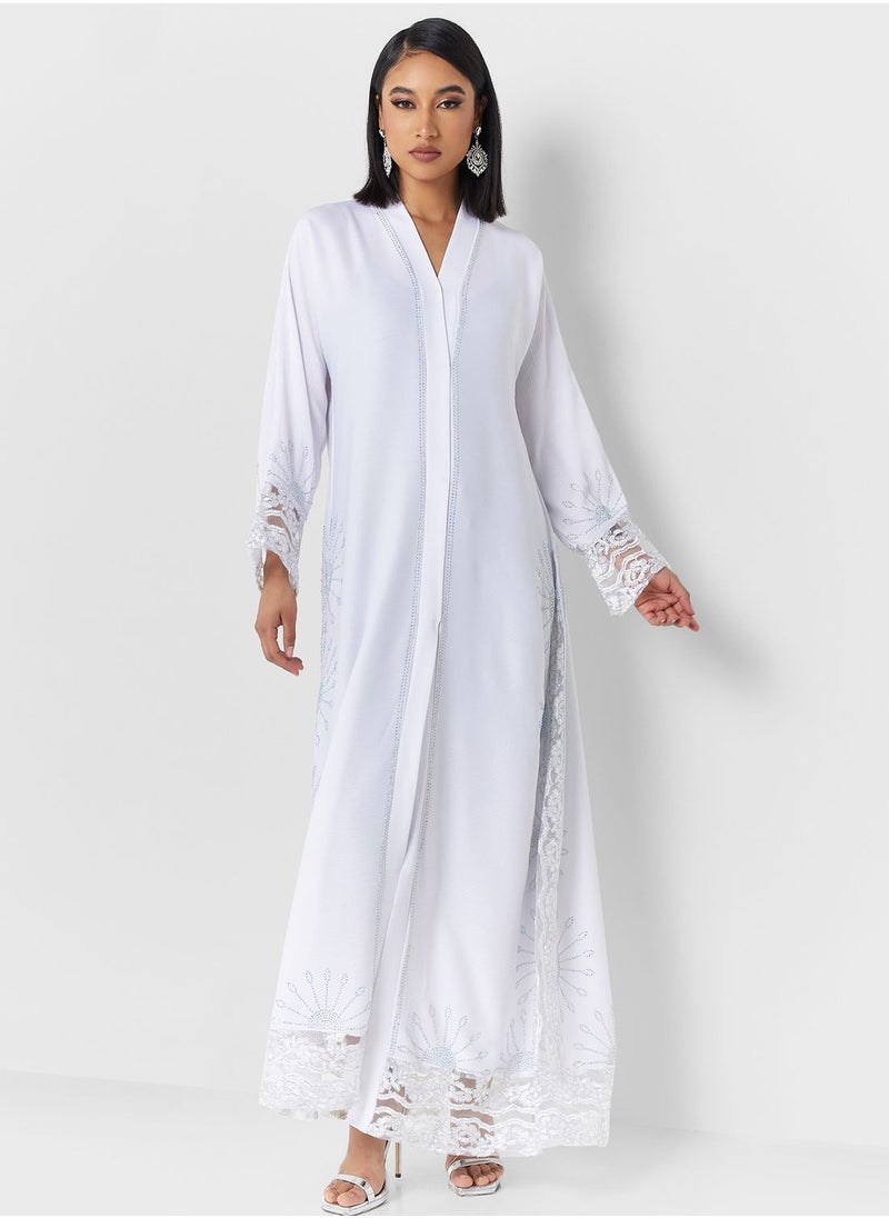 Khizana - Embellished Detail Abaya - Image 1