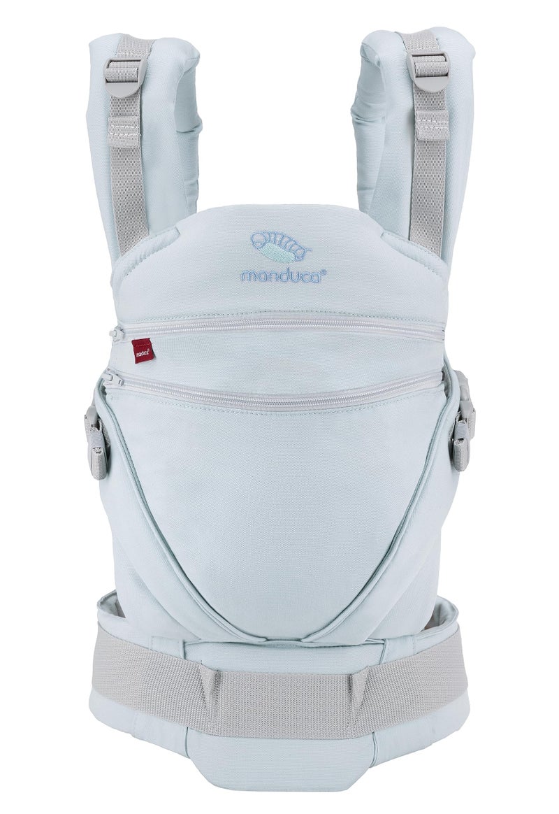 manduca XT Baby Carrier - All-In-One Baby Carrier for Newborns from 3.5 kg and Toddlers up to 20 kg - Ergonomic Child Carrier with Adjustable Bridge - One Size - Monochrome Arctic - Image 1