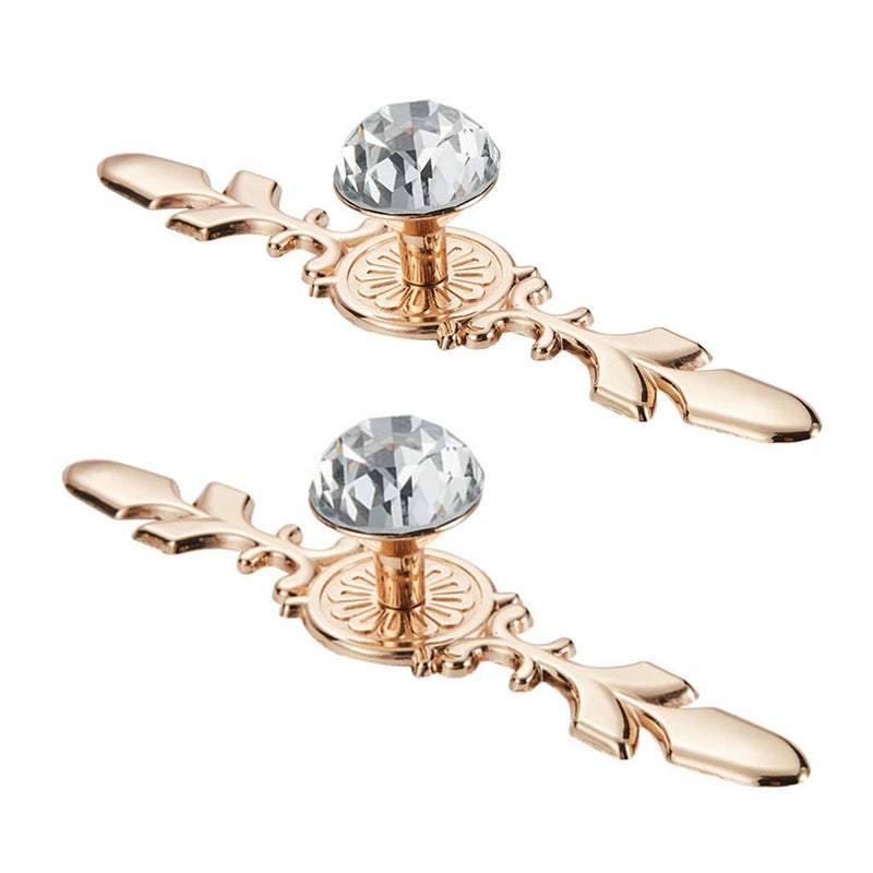 FDSHIP Classic Golden Filigree Knobs for Cabinets Cupboards Drawer Pull Set 2 Pieces - Image 1