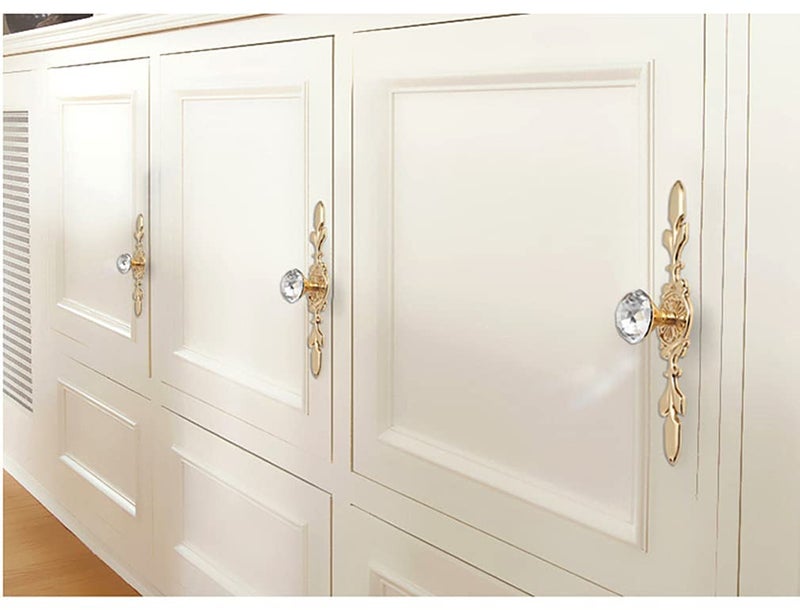 FDSHIP Classic Golden Filigree Knobs for Cabinets Cupboards Drawer Pull Set 2 Pieces - Image 5