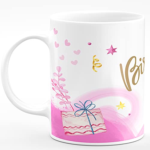 CHHAAP Happy Birthday Papa Printed Microwave Safe White Ceramic Coffee Mug 350 (ml) Birthday Gift for Father Papa Dad Dad (HBPBG1 40) - Image 2