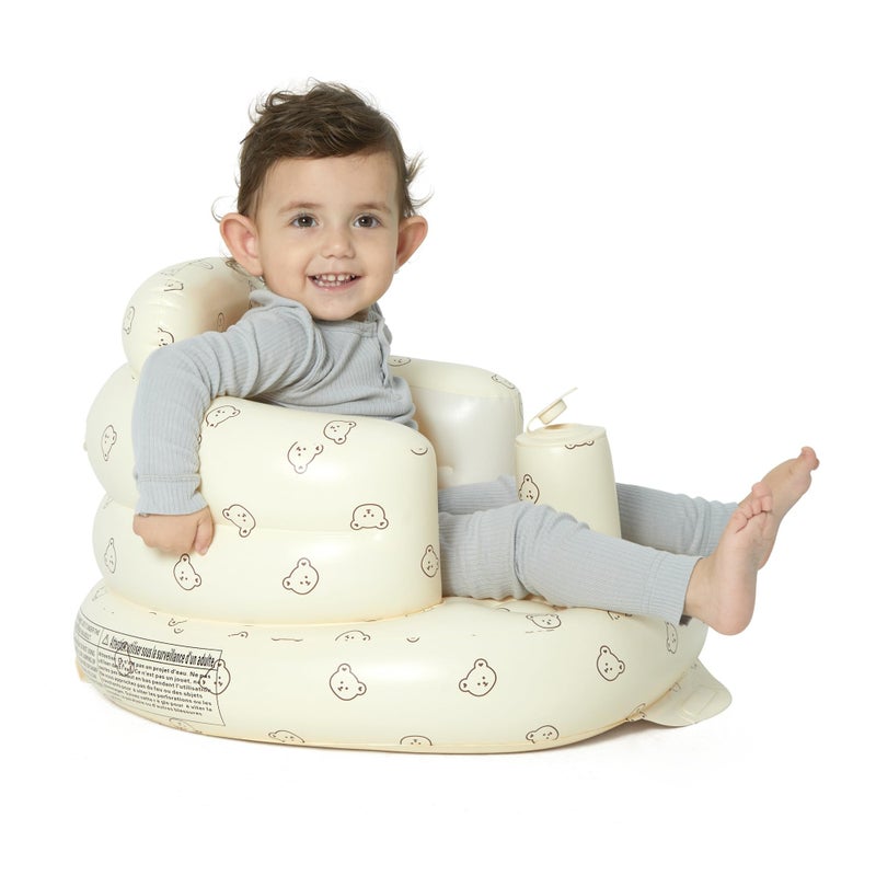 Mink Inflatable Baby Seat for Babies 3+ Months,Infant Floor Seats for Sitting Up,Portable Blow Up Baby Chair with Built in Air Pump, Ideal for Sitting Up and Learning to Play - Image 3