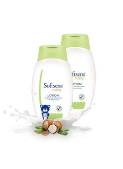 Softsens Baby Nourishing Lotion With Milk Cream & Shea Butter For Face & Body Moisturizer For Kids (200Ml X Pack Of 2 Green)  - Image 1