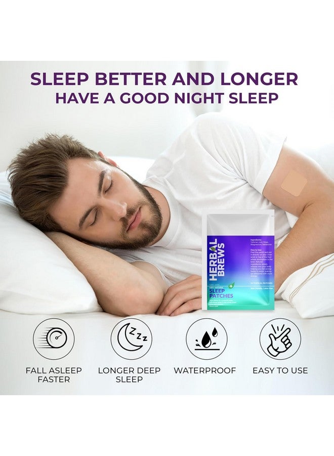 Herbal Brews - Deep Sleep Patches for Adults Extra Strength | Easy-to-Apply Stickable Sleep Patch with All Natural Ingredients | Relax & Wake Up Refreshed | Supports Rest and Rejuvenation for Travel, Jet Lag | Long-Lasting Night Comfort for Men & Women | 10 Patches - Image 5