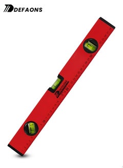DEFAONS DEFAONS 40cm Magnetic Spirit Level with 3 High Visibility Vials 180° 90° 45° Shock Absorbent End Caps Heavy Duty Aluminum Body Ruler Scale Professional Tool for DIY Electrical Work Carpentry Plumbing Brickwork  - Image 2