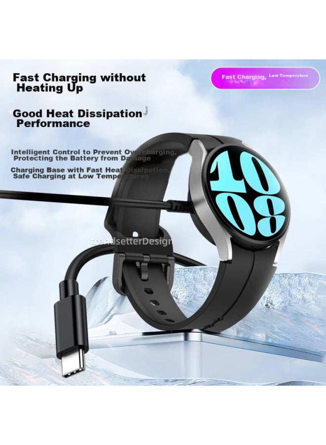 Win Potential Winqian Compatible Magnetic Charging Cable For Samsung Watch, Charging Dock For Watch 7/6/5/4/pro/3/2/active2/1 Smarch Accessories - Image 5
