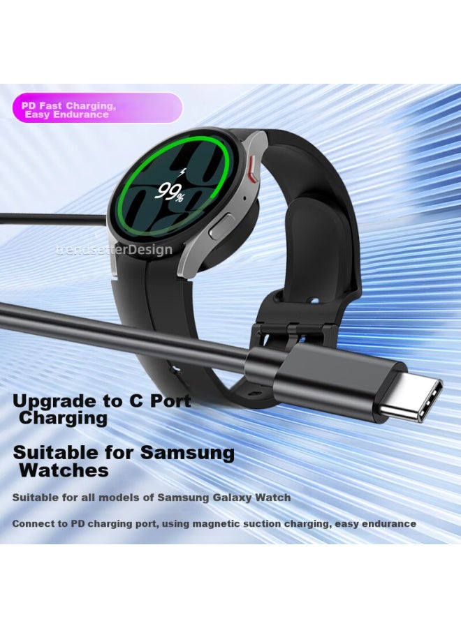 Win Potential Winqian Compatible Magnetic Charging Cable For Samsung Watch, Charging Dock For Watch 7/6/5/4/pro/3/2/active2/1 Smarch Accessories - Image 2