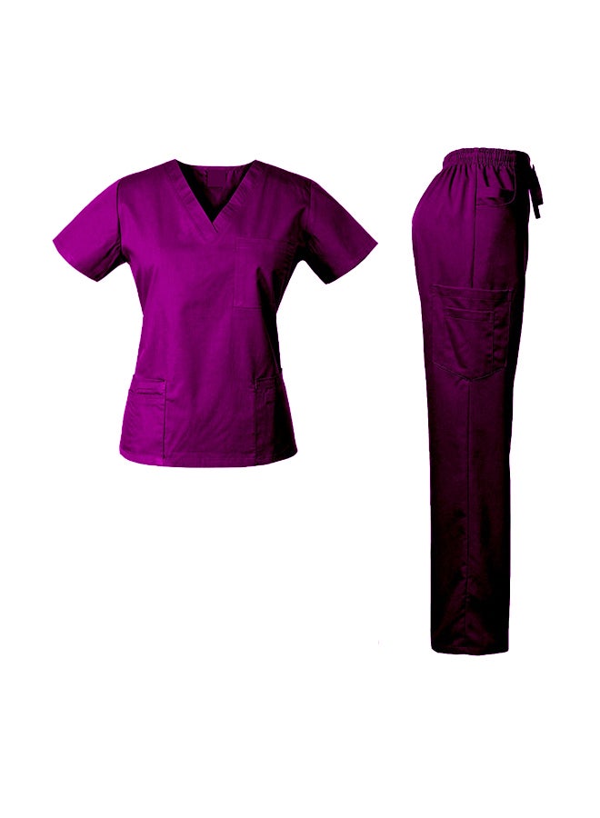 Veronica Medical Scrub Set Purple - Image 1