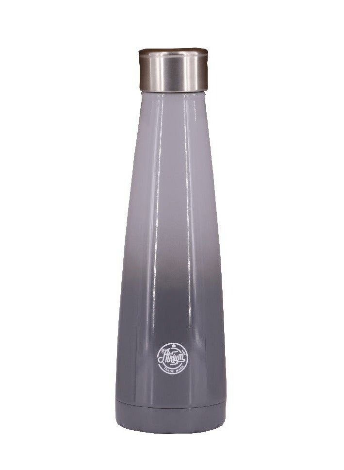 أتريوم زجاجة مياه كلاسيكية بلونين 420.00 مل رمادي/حديدي - Image 1