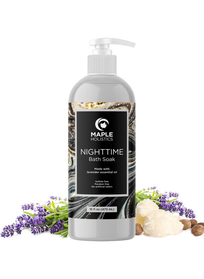 Maple Holistics - Luxury Nighttime Bubble Bath For Women - Aromatherapy Sleep Bath Soak For Women Relaxing And Nourishing Vegan Formula With Lavender Essential Oil And Shea Butter - Sulfate Paraben And Phthalate Free - Image 1