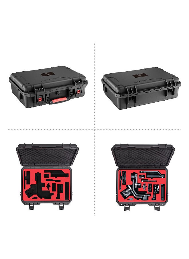 STARTRC Portable Storage Box Travel Hardshell Carrying Case with Top Carry Handle Shoulder Strap Shock-Proof Waterproof Replacement for DJI RS 4/ RS 4 Pro Gimbal Stabilizer  - Image 2