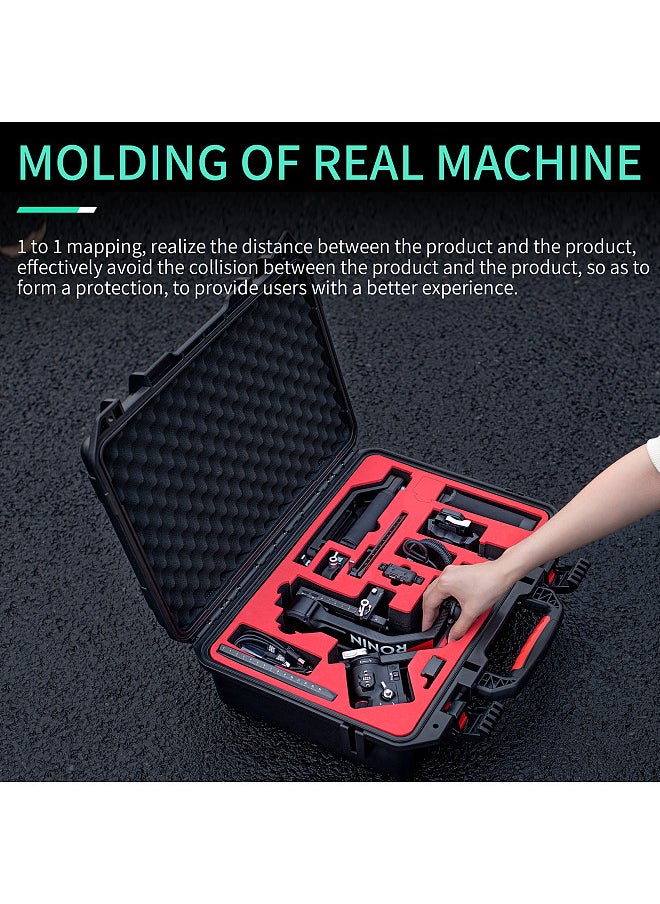 STARTRC Portable Storage Box Travel Hardshell Carrying Case with Top Carry Handle Shoulder Strap Shock-Proof Waterproof Replacement for DJI RS 4/ RS 4 Pro Gimbal Stabilizer  - Image 4
