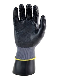 Ansell Ansell EDGE Nitrile Coated Polyester Glove (Pair) Black/Gray 48-128  - Image 2