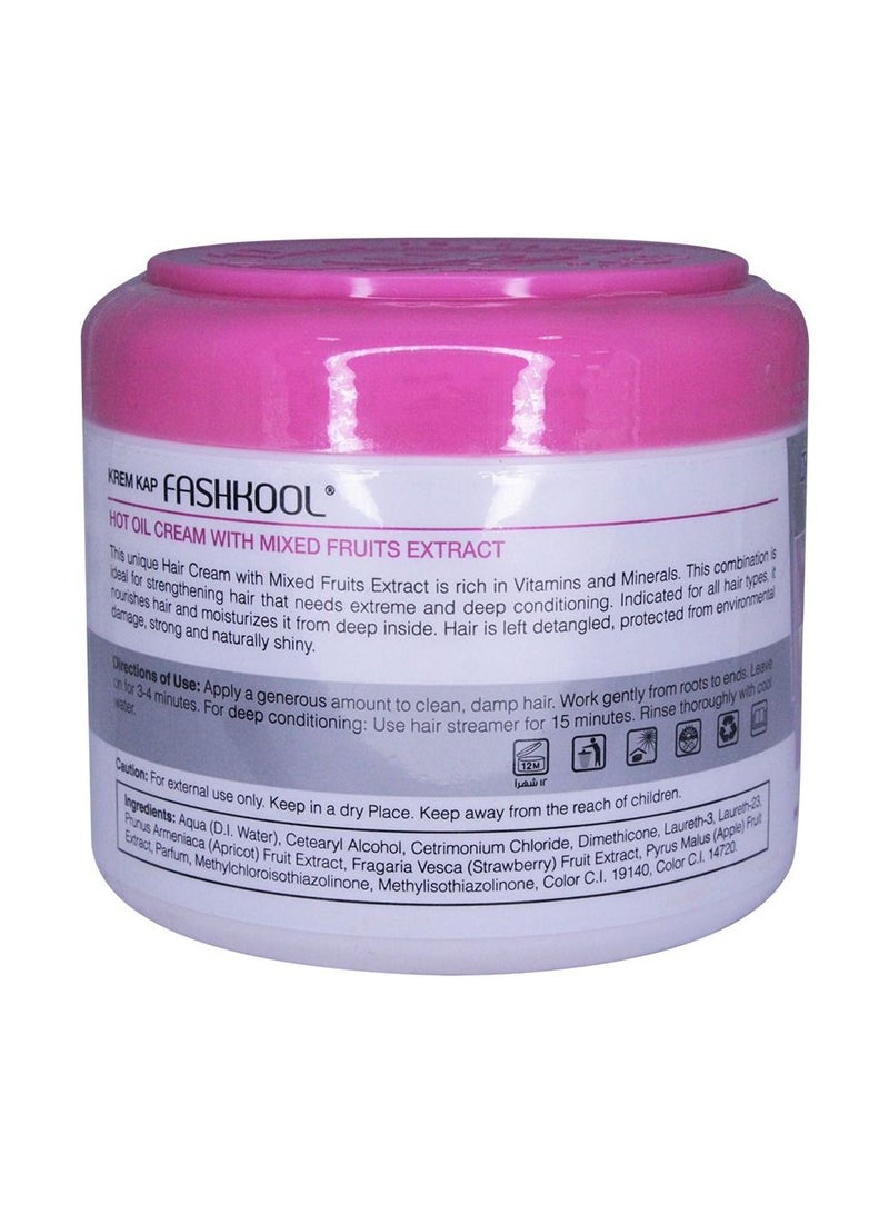 فاش كول ماسك الشعر بالفواكه المختلطة من فاش كول، علاج ترطيب عميق لشعر ناعم ورطب ولامع - 500 مل - Image 2