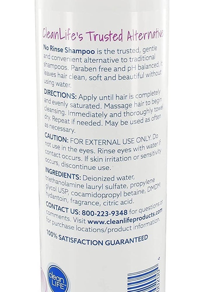 No Rinse Clean Life No Rinse Shampoo - 16 fl oz (Pack of 3) for Soft, Clean, and Beautiful Hair - Image 2