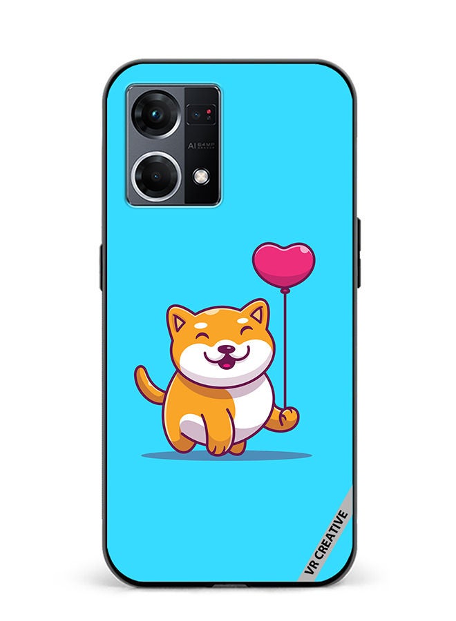 VR CREATIVE Protective Case Cover For Oppo Reno8 4G Cute Dog Design Multicolour - Image 1