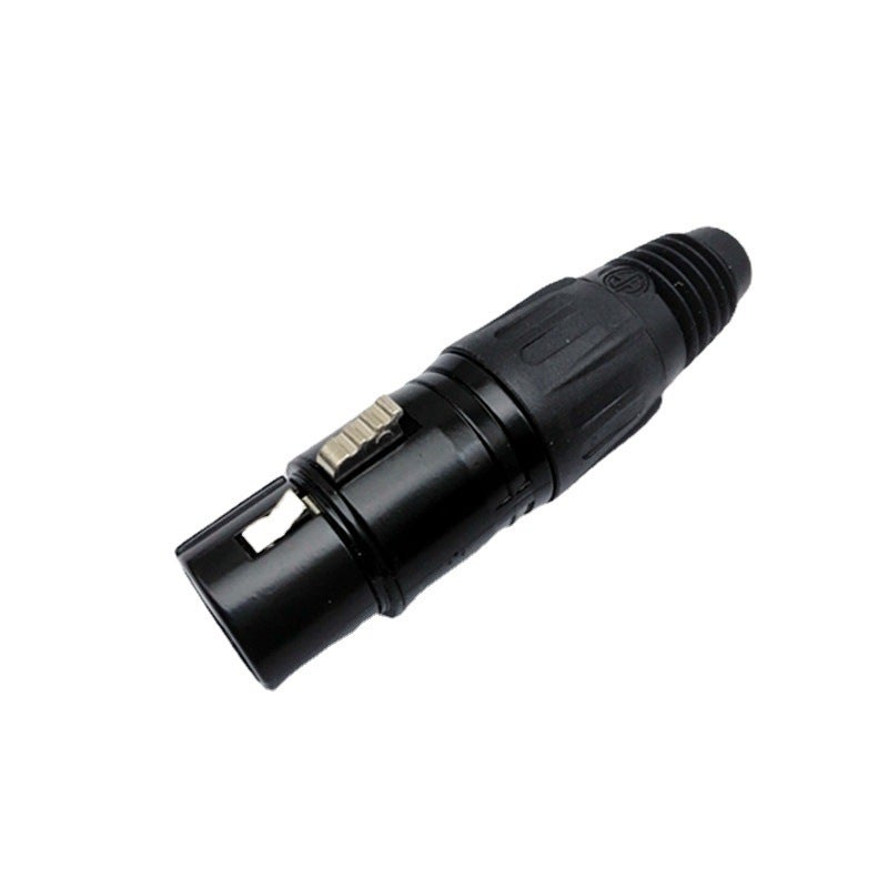 Hf Black Three-Core Cannon Microphone Xlr Balanced Cannon Microphone Three-Core Card Faucet Male And Female Plug Gold-Plated - Image 3