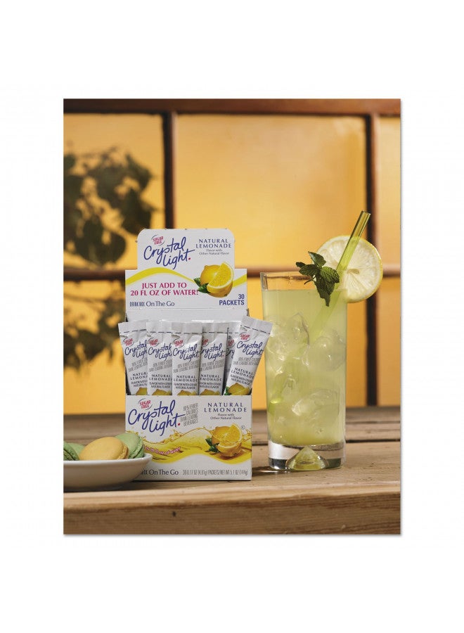 Crystal Light Crystal Light 79600 Flavored Drink Mix, Lemonade, 30 .17oz Packets/Box - Image 2