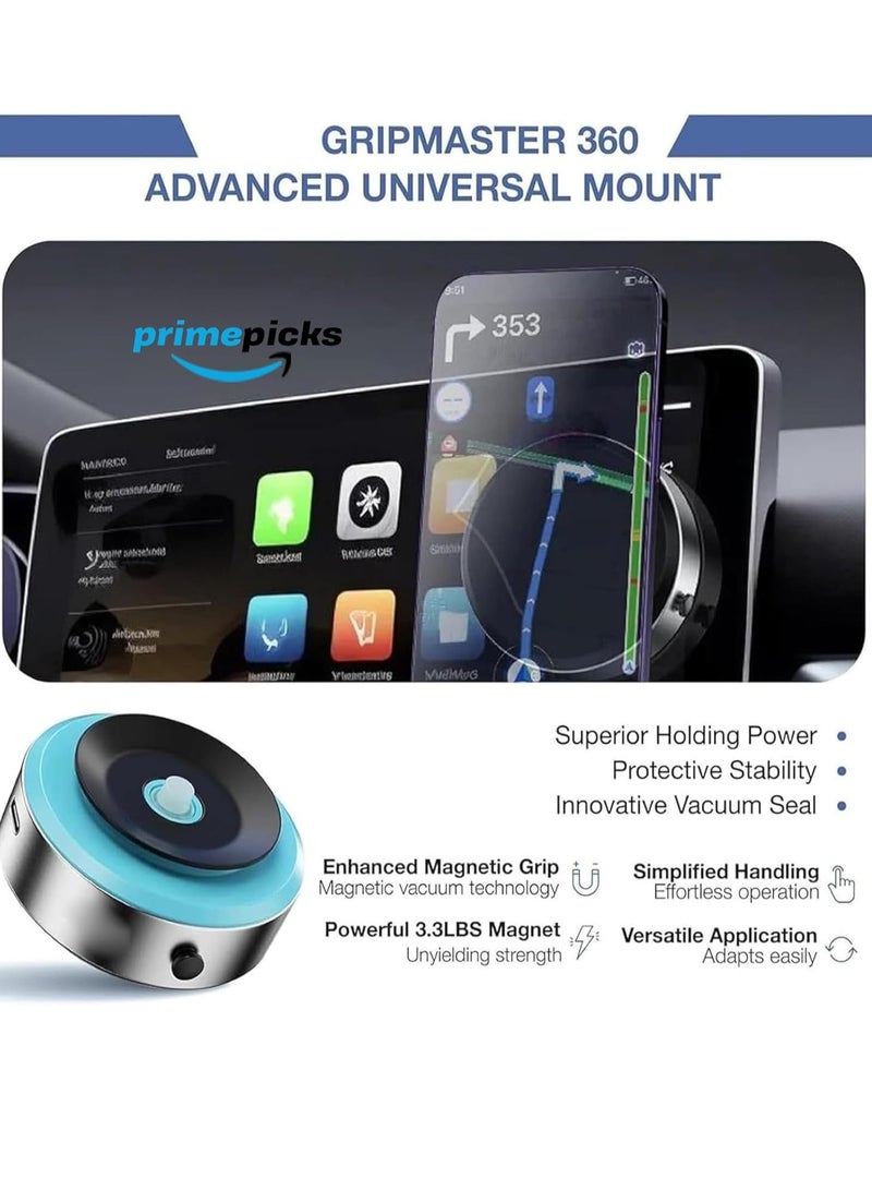 ELTRAZONE Magnetic Mobile Phone Holder Car Mount – Universal Vacuum Adsorption Bracket, Stable & Secure Car Phone Mount - Image 2