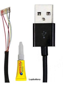Truvic LapBattery Replacement USB CableWire for Morpho Safran MSO 1300 E E2 E3 Printer Black  - Image 1