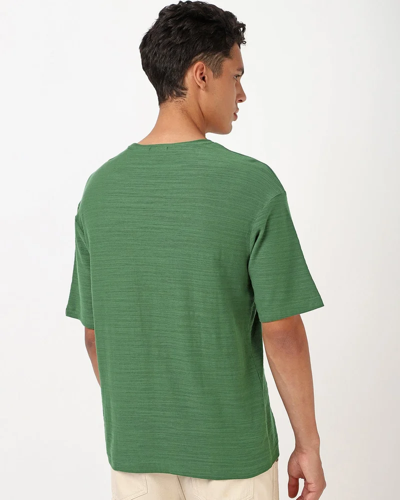 Bewakoof  Men's Green Oversized T-shirt for Men | Best Price UAE