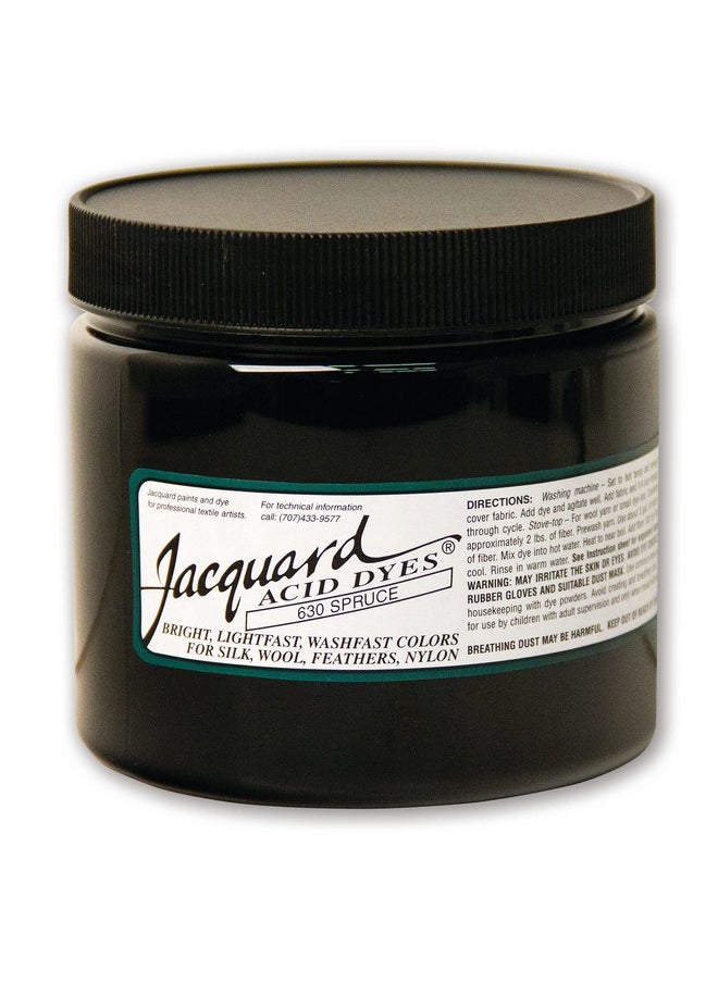 Jacquard - Acid Dye Spruce 8 Oz Net Wt Acid Dye For Wool Silk Feathers And Nylons Brilliant Colorfast And Highly Concentrated - Image 1