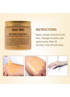 24K Gold Face Mask Collagen Anti - Ageing Moisture Wrinkle - Removing Blackheads Deep Cleansing - pzsku/Z47CCF65C3983C73186CEZ/45/_/1689046261/24023725-98ea-4975-99e6-ec0488aa52b8