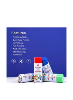 National Spray Paint - Black Matt 202 -400ML National Paints Fast Drying Acrylic  - Image 4