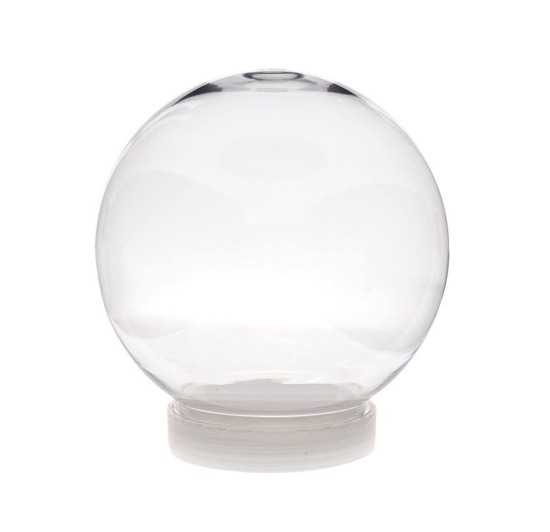 Creative Hobbies Creative Hobbies 5 Inch 130mm DIY Snow Globe Water Globe  Clear Plastic with Screw Off Cap  Perfect for DIY Crafts and Customization