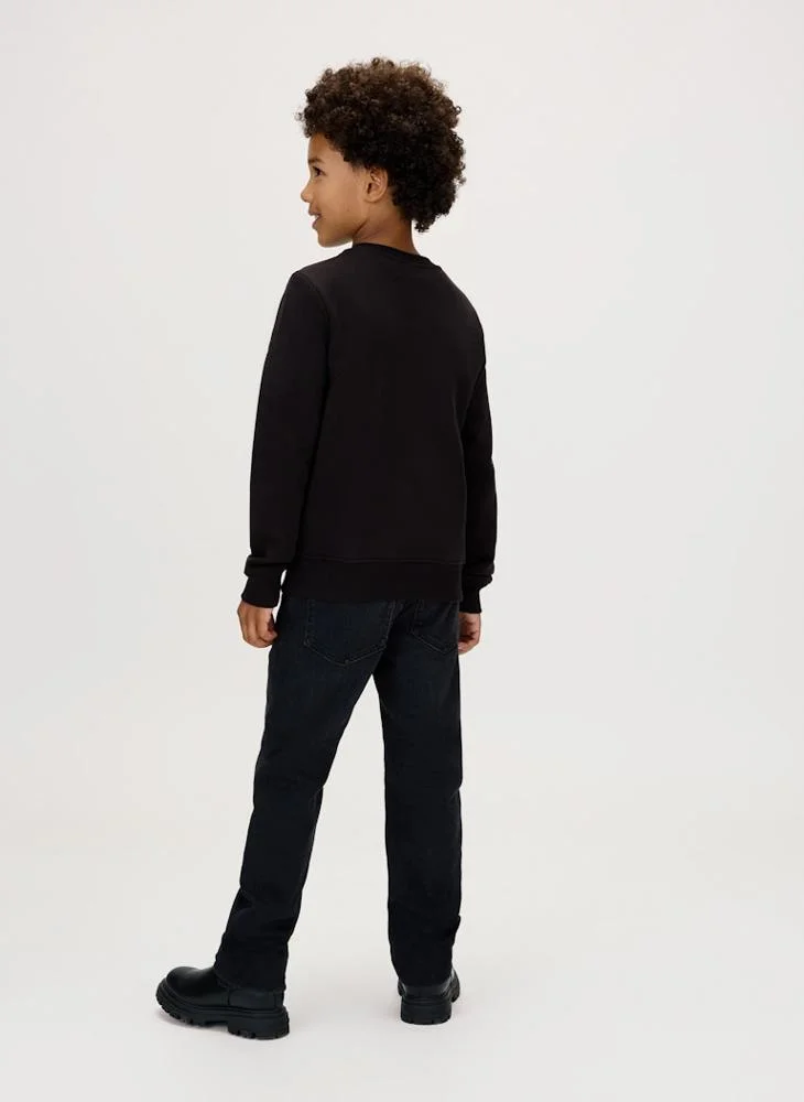 Calvin Klein Jeans Kids Graphic Crew Neck Sweatshirt