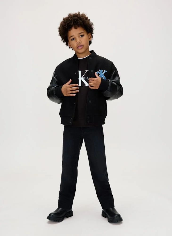 Calvin Klein Jeans Kids Graphic Crew Neck Sweatshirt