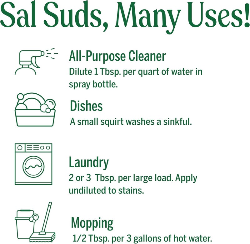 Dr. Bronner's Sal Suds Biodegradable Cleaner - 1 Gallon, Pine Scent - Image 5