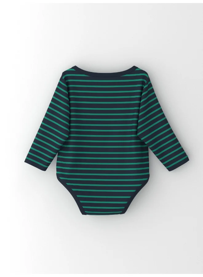 نوتيناتي Nautinati Infants' Cotton Pack of 3 Ocean Print Bodysuit