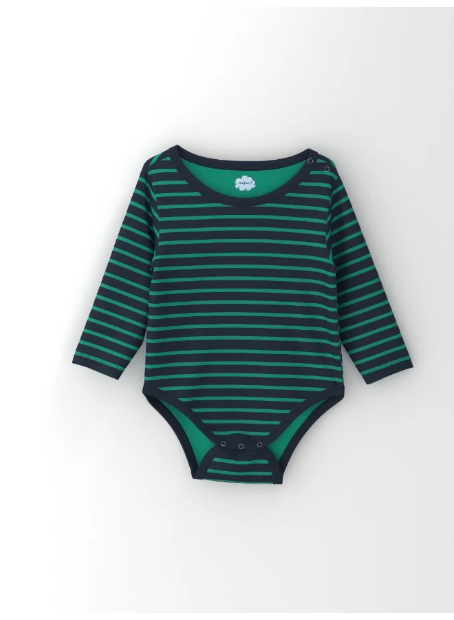 نوتيناتي Nautinati Infants' Cotton Pack of 3 Ocean Print Bodysuit