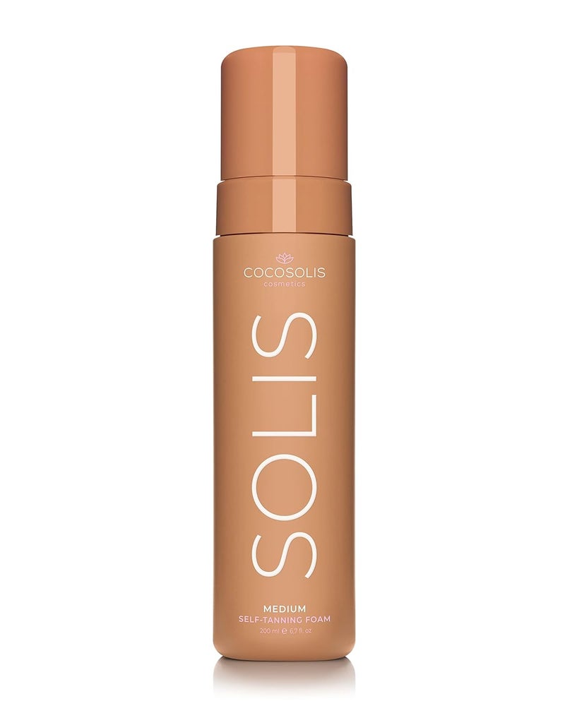 COCOSOLIS SOLIS medium selftanning lotion for face and body mousse for a rich natural and longlasting tan with plantbased DHA 200 ml