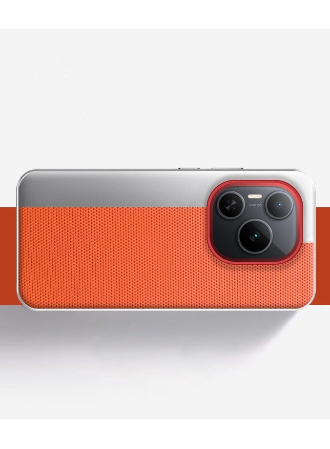 general Honor Power Phone Suede Triangle-grain Power Full-coverage Shockproof Hard Case - Skin-touch Fashion Brand Protector - Image 1