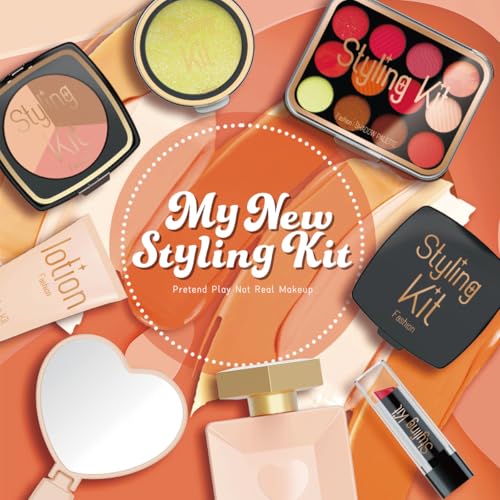 Cosaway Fake Makeup Kits for Girls Toys 3 4 5 Years Old Pretend Makeup Toys for Girls Birthday Gifts 35 Years Old Black - Image 5