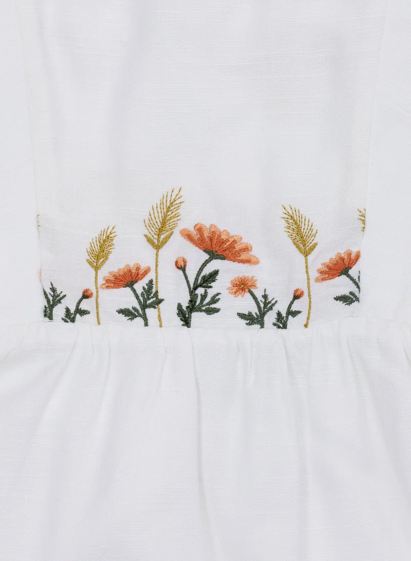 Ashita Fernandes Floral Embroidered Dress