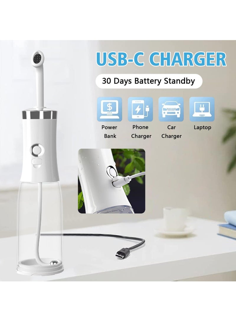 SYOSI Portable Bidet for Travel, Electric Bidet Shattaf, Rechargeable Handheld Travel Bidet, 4 Level Pressure Toilet Bidet Sprayer with Travel Bag,  for Women,Infants, Hemorrhoid Patients, the Elderly - Image 4